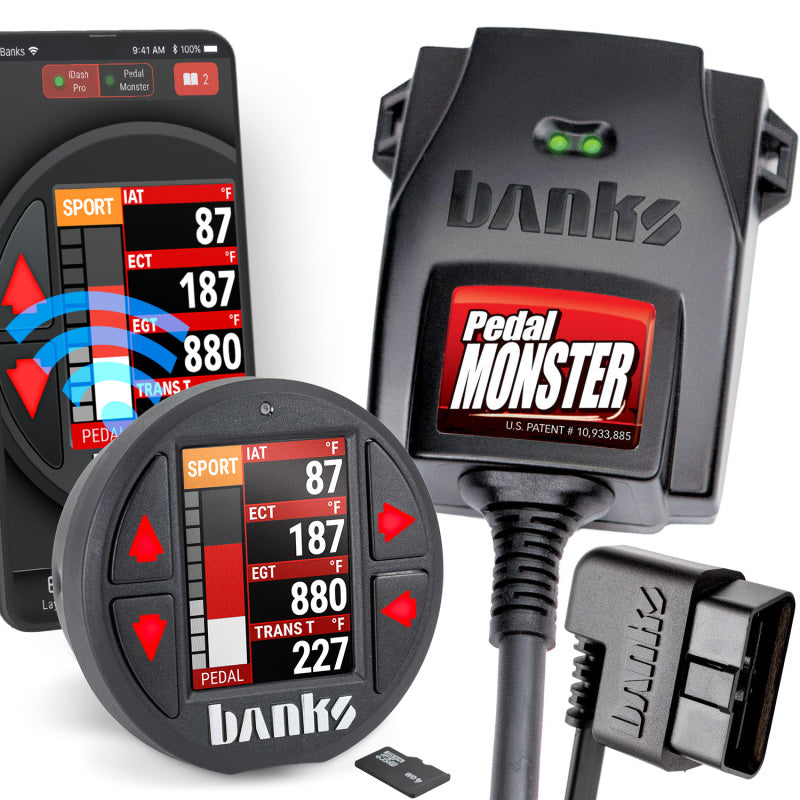 Banks Power Pedal Monster Kit Molex MX64 6 Way With iDash Data Pro - AXOPROS