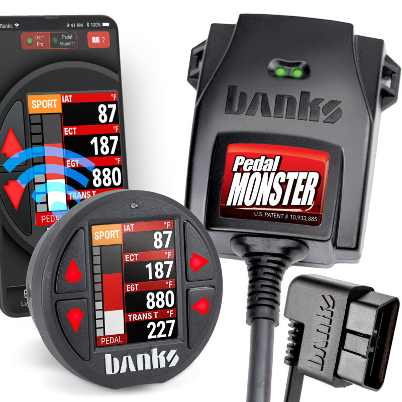 Banks Power Pedal Monster Kit Molex MX64 6 Way With iDash Pro Banks Power Throttle Controllers  AXOPROS