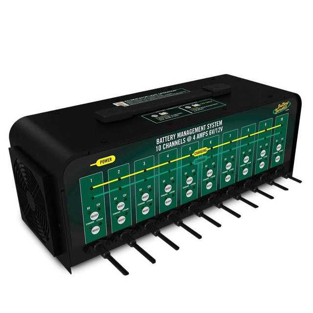 Battery Tender 10-Bank 6V/12V, 4A Selectable Battery Charger Battery Tender Battery Chargers  AXOPROS