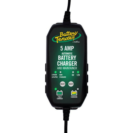 Battery Tender 12V 5AMP Lead Acid and Lithium Selectable Battery Charger Battery Tender Battery Chargers  AXOPROS