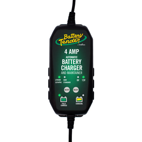 Battery Tender 6V 12V 4AMP Lead Acid and Lithium Selectable Battery Charger Battery Tender Battery Chargers  AXOPROS