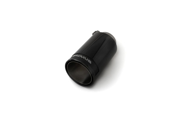 Remus Stainless Steel 98mm Black Chrome Straight w/Carbon Insert Tail Pipe (Single) Remus Tail Pipes  AXOPROS