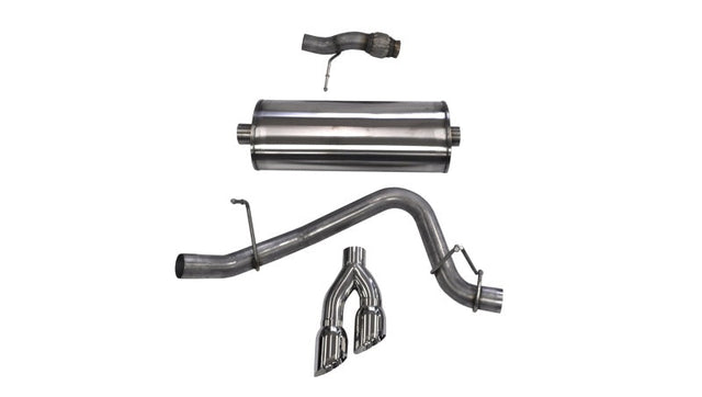 Corsa 2015-2020 ack Exhaust Sport 3in Single Side Twin Polished 4in Tips 2015 Chevy Tahoe/GMCYukon CORSA Performance Catback  AXOPROS