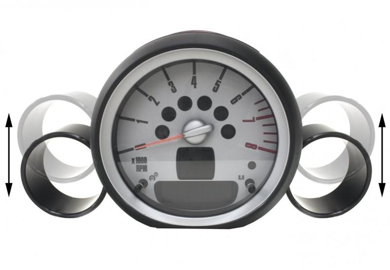 ALTA 07-12 Mini Cooper/S/JCW (Incl. 09-12 Convertible) & 09-12 Clubman Gauge Pod 52-60mm (Single) Alta Gauge Pods  AXOPROS