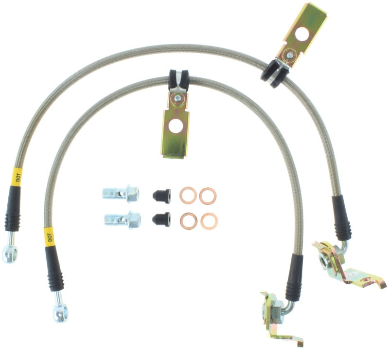 StopTech 95-00 Dodge Viper Stainless Steel Rear Brake Line Kit Stoptech Brake Line Kits  AXOPROS