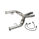 BBK 05-10 Mustang 4.6 Short Mid X Pipe With Catalytic Converters 2-3/4 For BBK Long Tube Headers BBK X Pipes  AXOPROS