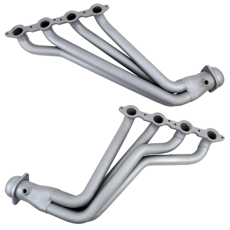 BBK 10-15 Camaro LS3 L99 Long Tube Exhaust Headers With Converters - 1-3/4 Chrome BBK Headers & Manifolds  AXOPROS