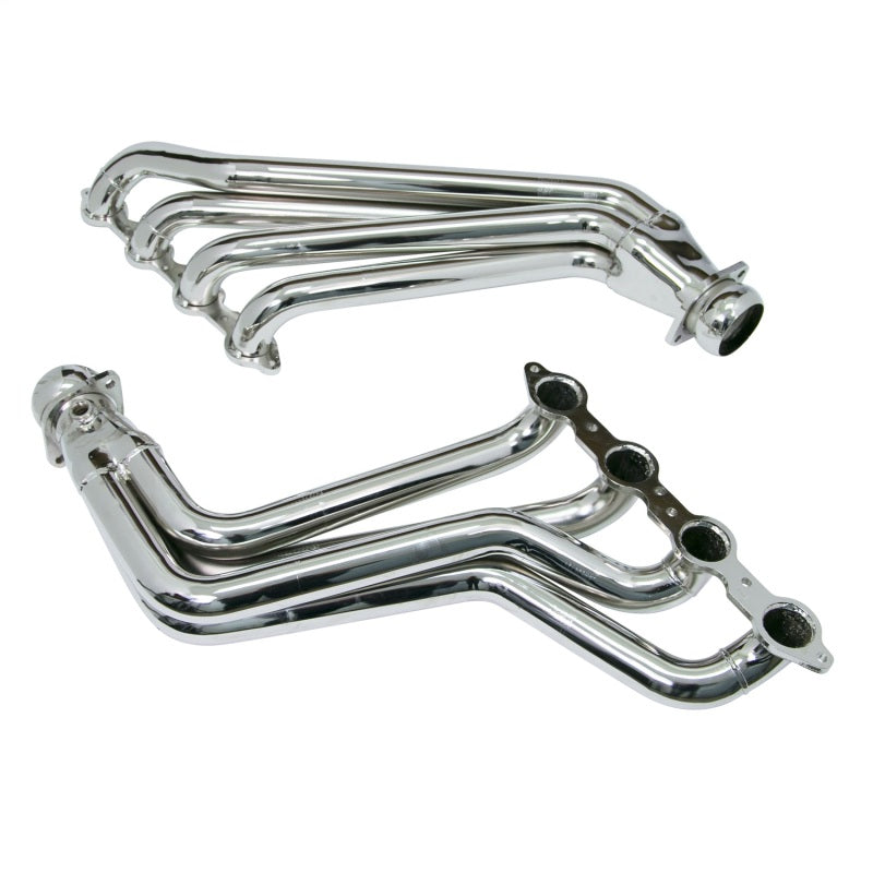 BBK 10-15 Camaro LS3 L99 Long Tube Exhaust Headers With Converters - 1-3/4 Chrome BBK Headers & Manifolds  AXOPROS