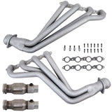 BBK 10-15 Camaro LS3 L99 Long Tube Exhaust Headers With Converters - 1-3/4 Chrome BBK Headers & Manifolds  AXOPROS