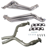BBK 11-14 Ford Mustang GT 1-3/4 Long Tube Headers w/High Flow Catted Mid Pipe (Silver Ceramic) BBK Headers & Manifolds  AXOPROS