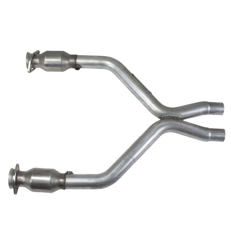 BBK 11-14 Mustang 3.7 V6 Short Mid X Pipe With Catalytic Converters 2-1/2 For BBK Long Tube Headers BBK X Pipes  AXOPROS
