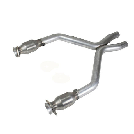 BBK 11-14 Mustang 3.7 V6 Short Mid X Pipe With Catalytic Converters 2-1/2 For BBK Long Tube Headers BBK X Pipes  AXOPROS
