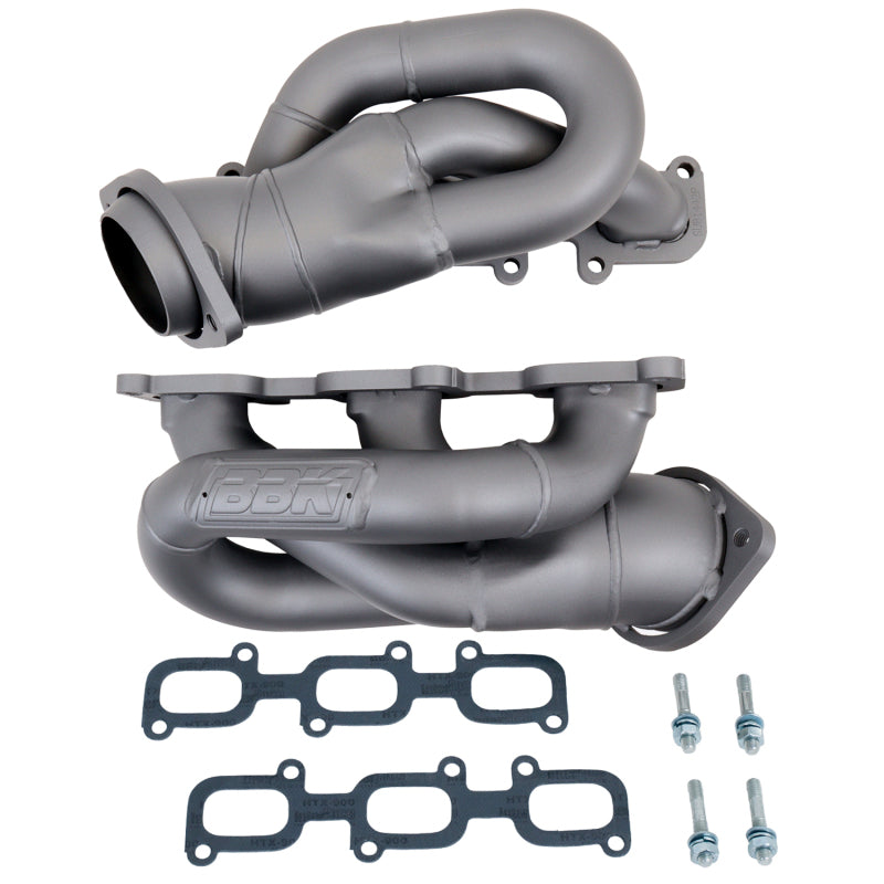 BBK 11-15 Ford Mustang 3.7L Shorty Tuned Length Header - 1-5/8 Titanium Ceramic (CARB EO 11-14 Only) BBK Headers & Manifolds  AXOPROS