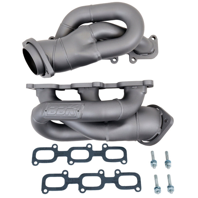 BBK 11-15 Ford Mustang 3.7L Shorty Tuned Length Header - 1-5/8 Titanium Ceramic (CARB EO 11-14 Only) BBK Headers & Manifolds  AXOPROS