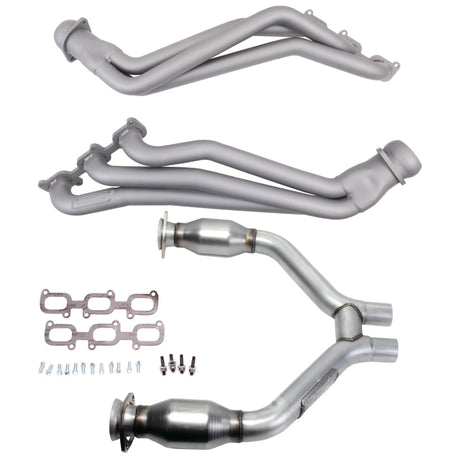 BBK 15-17 Ford Mustang V6 1-3/4 Long Tube Headers w/High Flow Catted H Pipe (Ti Ceramic) BBK Headers & Manifolds  AXOPROS