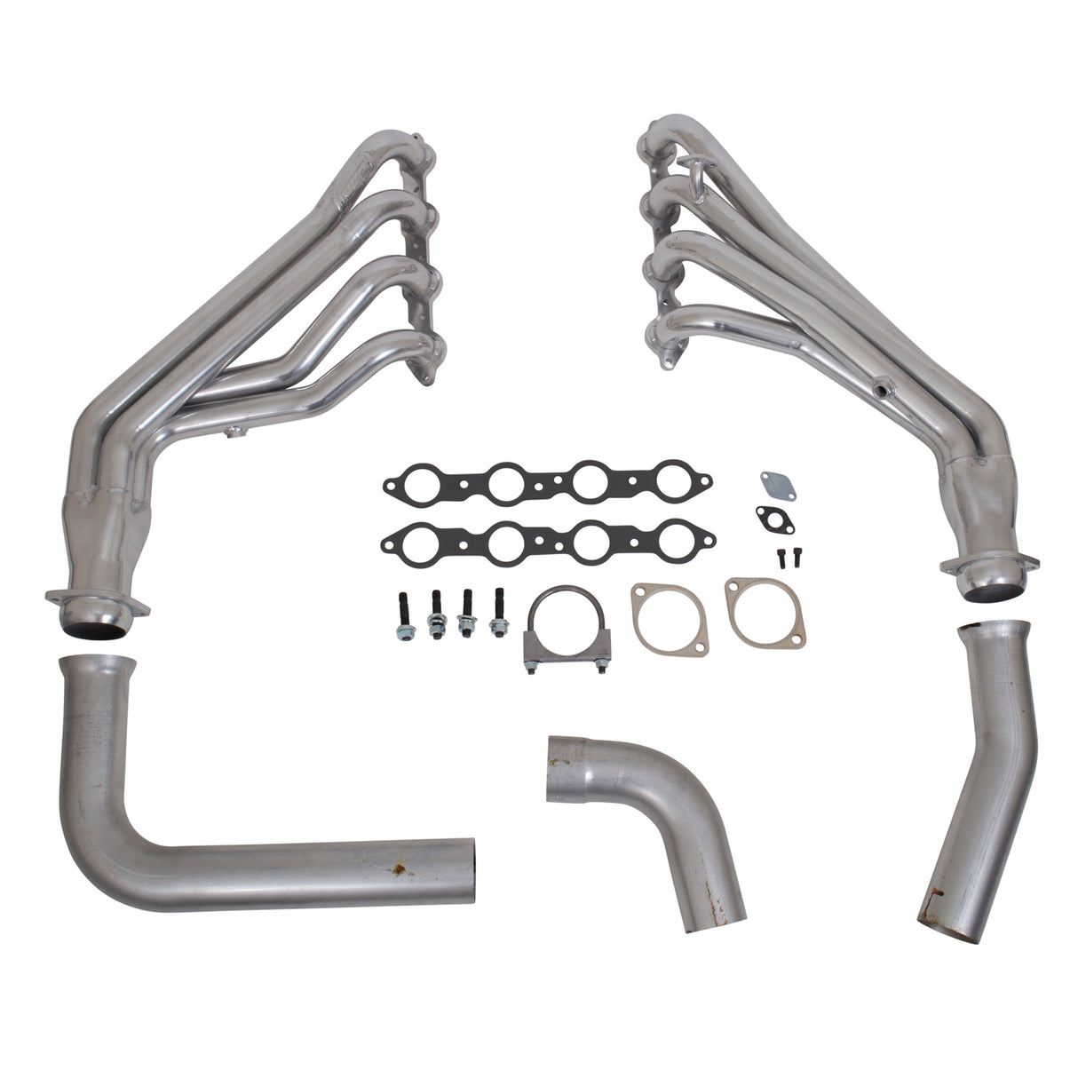 BBK 1999-2002 GM FULL SIZE TRUCK LONG TUBE EXHAUST HEADERS & Y PIPE (CERAMIC) BBK Performance Parts Exhaust Header  AXOPROS