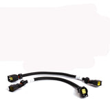 BBK 2005-2019 DODGE O2 SENSOR EXTENSIONS 4 PIN SQUARE STYLE - 12" (PAIR) BBK Performance Parts Oxygen Sensor Wiring Harness  AXOPROS