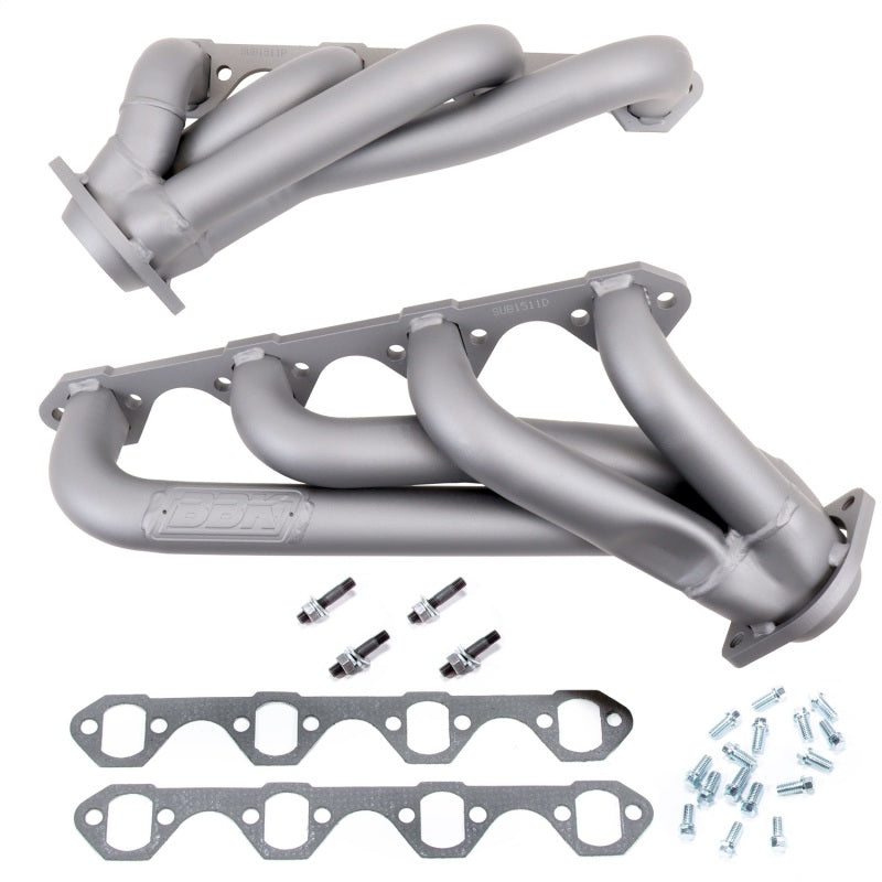 BBK 79-93 Mustang 351 Swap Shorty Unequal Length Exhaust Headers - 1-5/8 Titanium Ceramic BBK Headers & Manifolds  AXOPROS