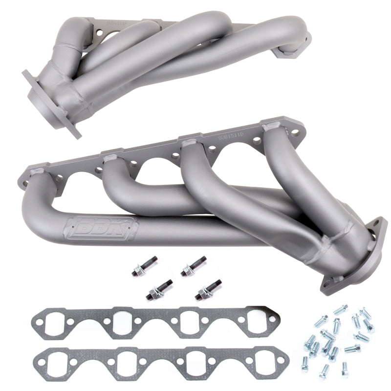 BBK 79-93 Mustang 351 Swap Shorty Unequal Length Exhaust Headers - 1-5/8 Titanium Ceramic BBK Headers & Manifolds  AXOPROS
