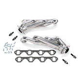 BBK 79-93 Mustang 5.0 Shorty Unequal Length Exhaust Headers - 1-5/8 Silver Ceramic BBK Headers & Manifolds  AXOPROS