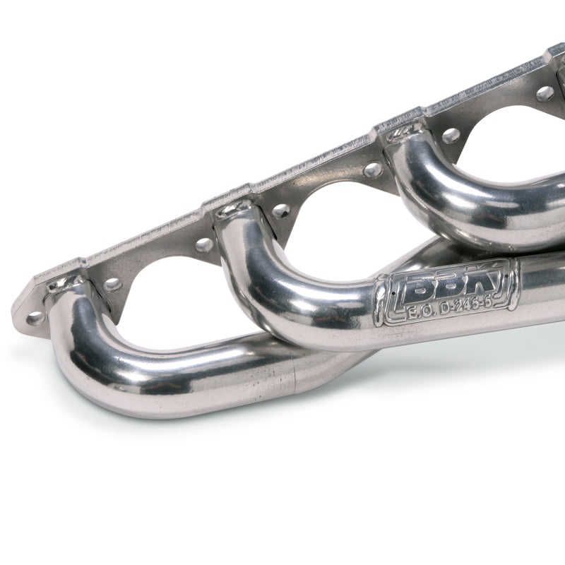 BBK 79-93 Mustang 5.0 Shorty Unequal Length Exhaust Headers - 1-5/8 Silver Ceramic BBK Headers & Manifolds  AXOPROS