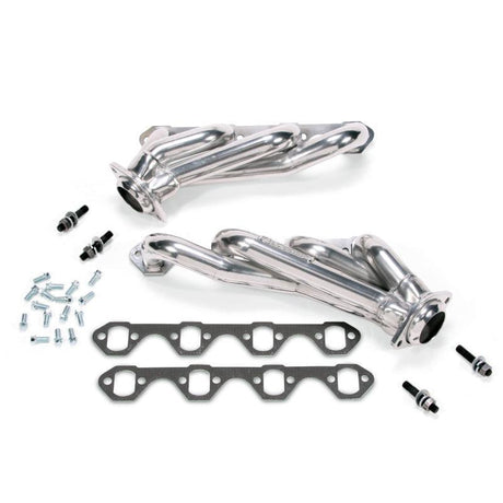 BBK 79-93 Mustang 5.0 Shorty Unequal Length Exhaust Headers - 1-5/8 Silver Ceramic BBK Headers & Manifolds  AXOPROS