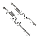 BBK 86-04 Mustang Cat Back Kit Varitune Mufflers Stainless Steel Tips BBK Catback  AXOPROS