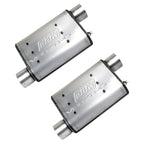 BBK 86-04 Mustang Cat Back Kit Varitune Mufflers Stainless Steel Tips BBK Catback  AXOPROS