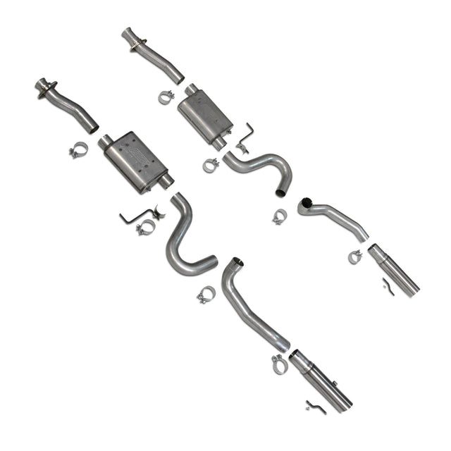 BBK 86-04 Mustang Cat Back Kit Varitune Mufflers Stainless Steel Tips BBK Catback  AXOPROS