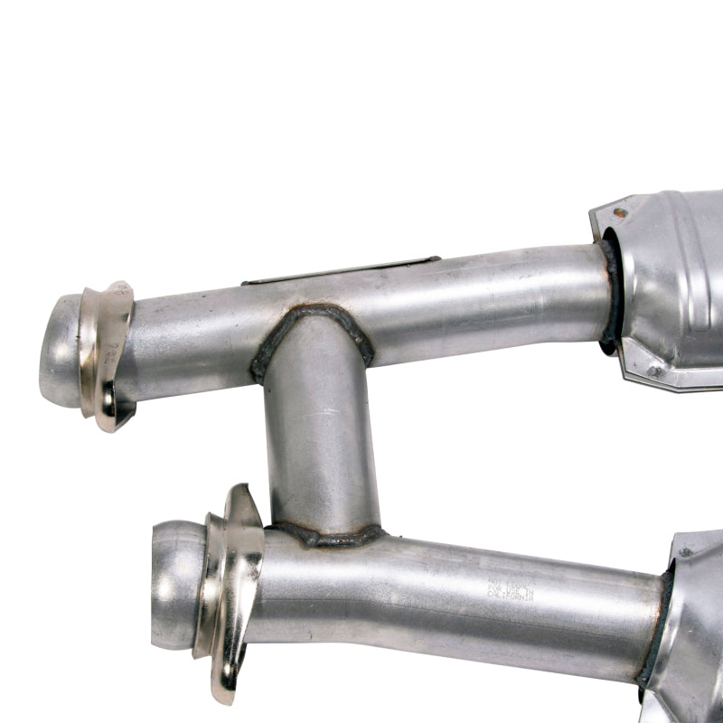 BBK 86-93 Mustang 5.0 High Flow H Pipe With Catalytic Converters - 2-1/2 BBK Downpipe Back  AXOPROS