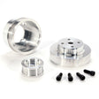 BBK 86-93 Mustang 5.0 Underdrive Pulley Kit - Lightweight CNC Billet Aluminum (3pc) BBK Pulleys - Crank, Underdrive  AXOPROS