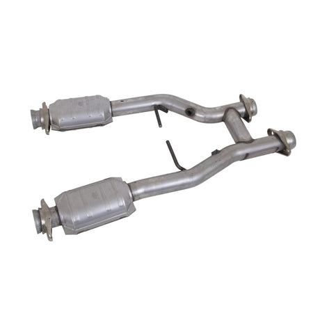 BBK 96-04 Mustang 4.6 GT / Cobra Short Mid H Pipe w Catalytic Converters 2-1/2 For Long Tube Headers BBK H Pipes  AXOPROS