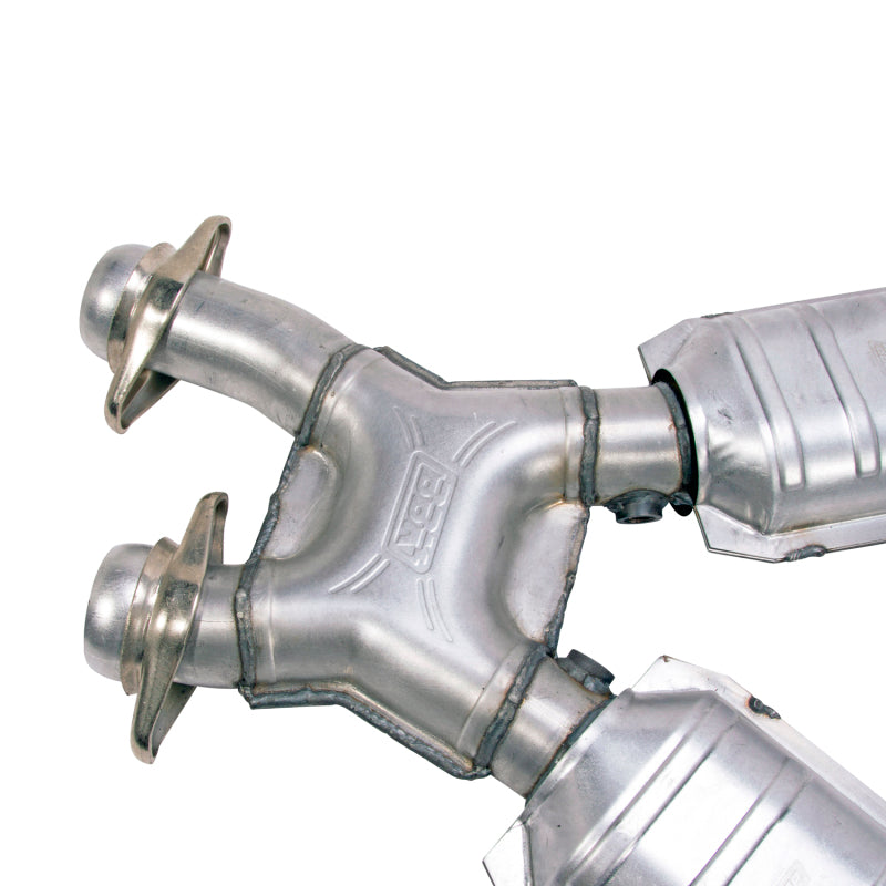 BBK 96-04 Mustang 4.6 GT / Cobra Short Mid X Pipe w Catalytic Converters 2-1/2 For Long Tube Headers BBK X Pipes  AXOPROS