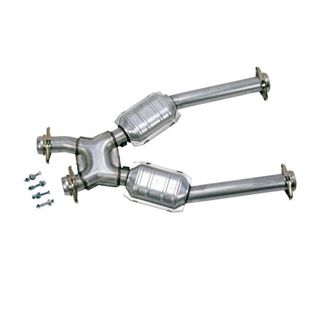 BBK 96-04 Mustang 4.6 GT / Cobra Short Mid X Pipe w Catalytic Converters 2-1/2 For Long Tube Headers BBK X Pipes  AXOPROS