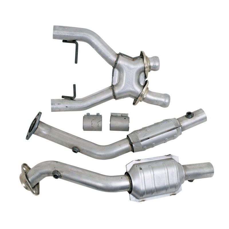 BBK 96-98 Mustang 4.6 Cobra High Flow X Pipe With Catalytic Converters - 2-1/2 BBK Catback  AXOPROS