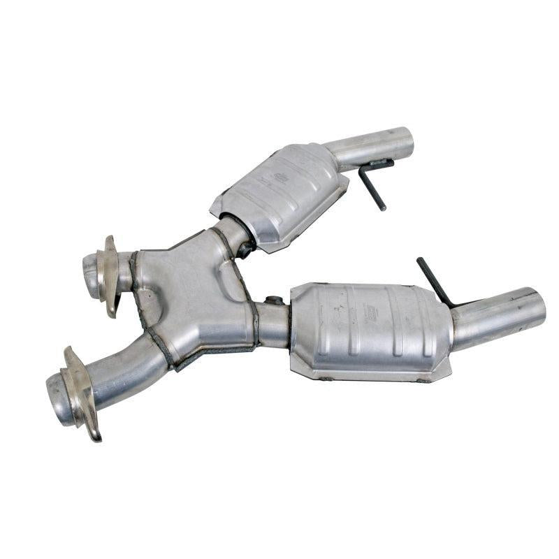 BBK 96-98 Mustang 4.6 GT High Flow X Pipe With Catalytic Converters - 2-1/2 BBK Catback  AXOPROS