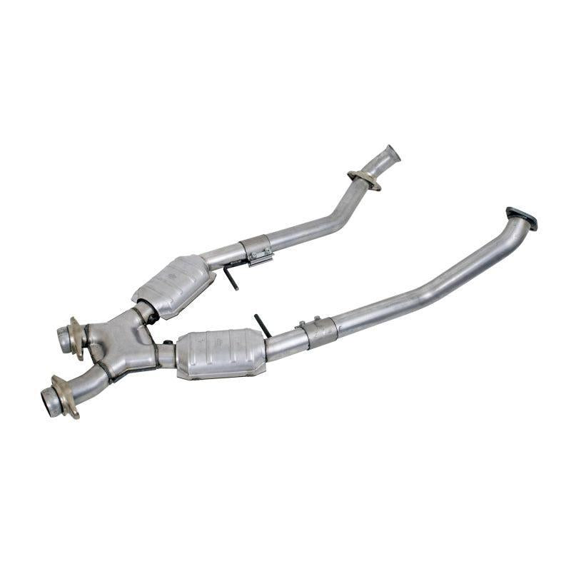 BBK 96-98 Mustang 4.6 GT High Flow X Pipe With Catalytic Converters - 2-1/2 BBK Catback  AXOPROS