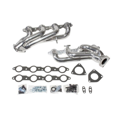 BBK 99-04 GM Truck SUV 4.8 5.3 Shorty Tuned Length Exhaust Headers - 1-3/4 Silver Ceramic BBK Headers & Manifolds  AXOPROS