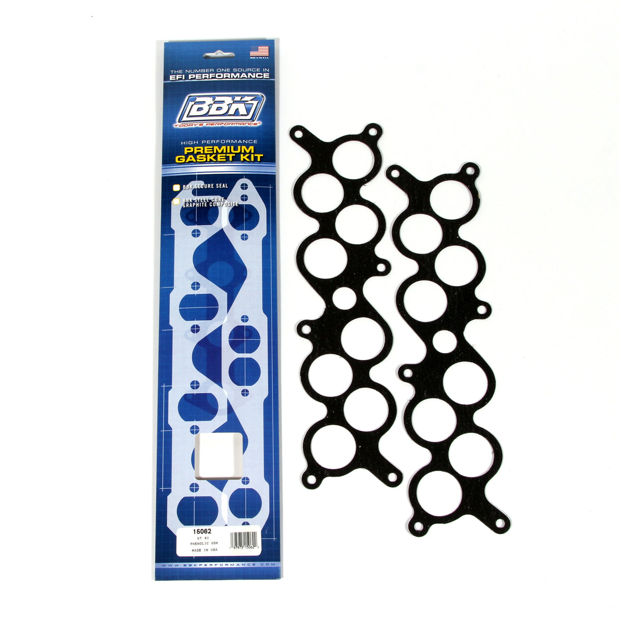 BBK FORD GT-40/COBRA INTAKE MANIFOLD UPPER-LOWER GASKET KIT (2) BBK Performance Parts Fuel Injection Plenum Gasket  AXOPROS