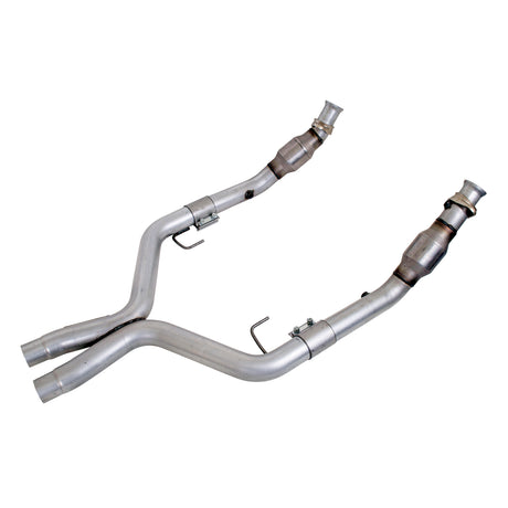 BBK MUSTANG GT 2-3/4 FULL X PIPE W/CONVERTERS BBK Performance Parts Exhaust Pipe  AXOPROS