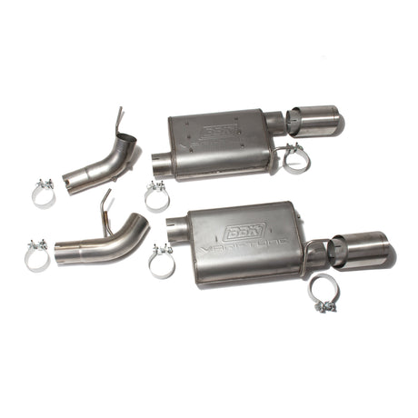 BBK MUSTANG GT 4.6L VARITUNE AXLE BACK EXHAUST KIT (STAINLESS) BBK Performance Parts Exhaust System Kit  AXOPROS