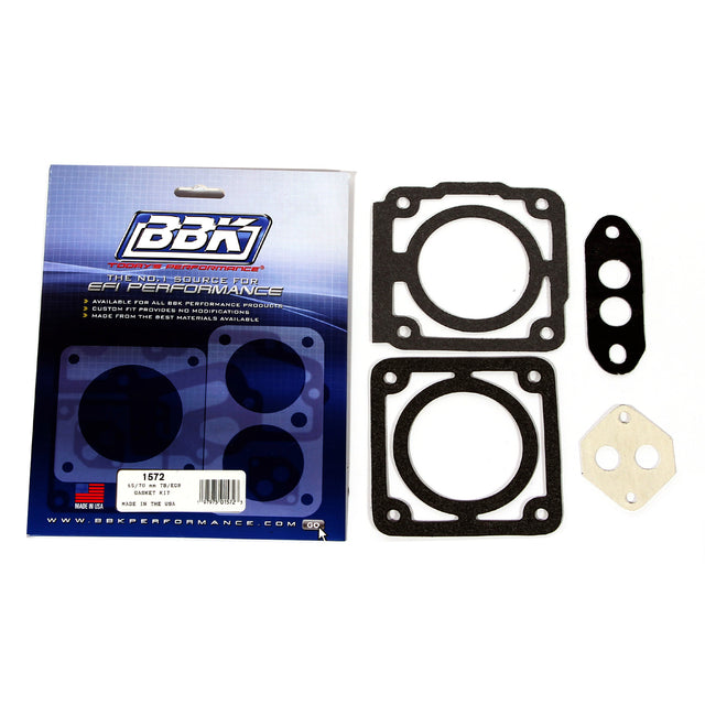 BBK MUSTANG THROTTLE BODY GASKET KIT 65/70MM AND STOCK TB BBK Performance Parts Fuel Injection Throttle Body Mounting Gasket  AXOPROS