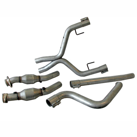 BBK MUSTANG V6 DUAL EXHAUST CONVERSION X PIPE KIT WITH CATS BBK Performance Parts Exhaust Pipe  AXOPROS