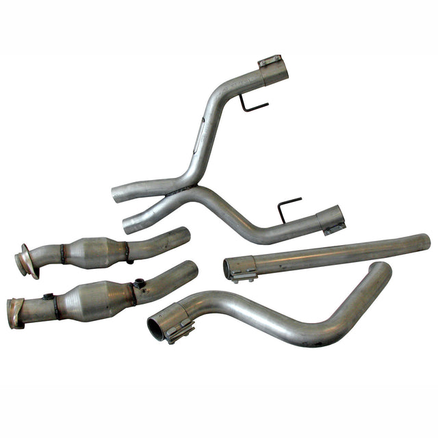BBK MUSTANG V6 DUAL EXHAUST CONVERSION X PIPE KIT WITH CATS BBK Performance Parts Exhaust Pipe  AXOPROS