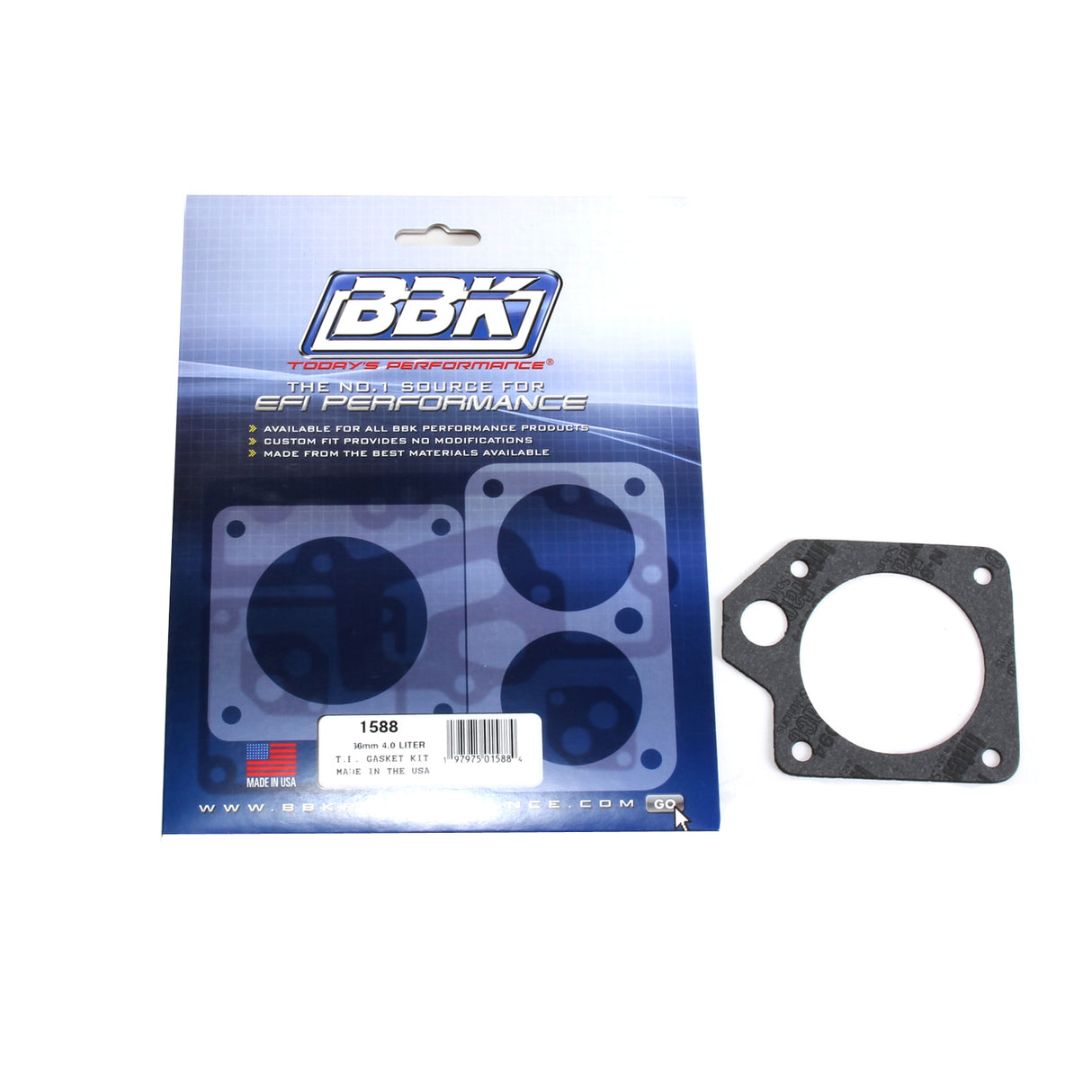 BBK THROTTLE BODY GASKET KIT - FORD RANGER/EXPLORER 4.0L 66MM BBK Performance Parts Fuel Injection Throttle Body Mounting Gasket  AXOPROS