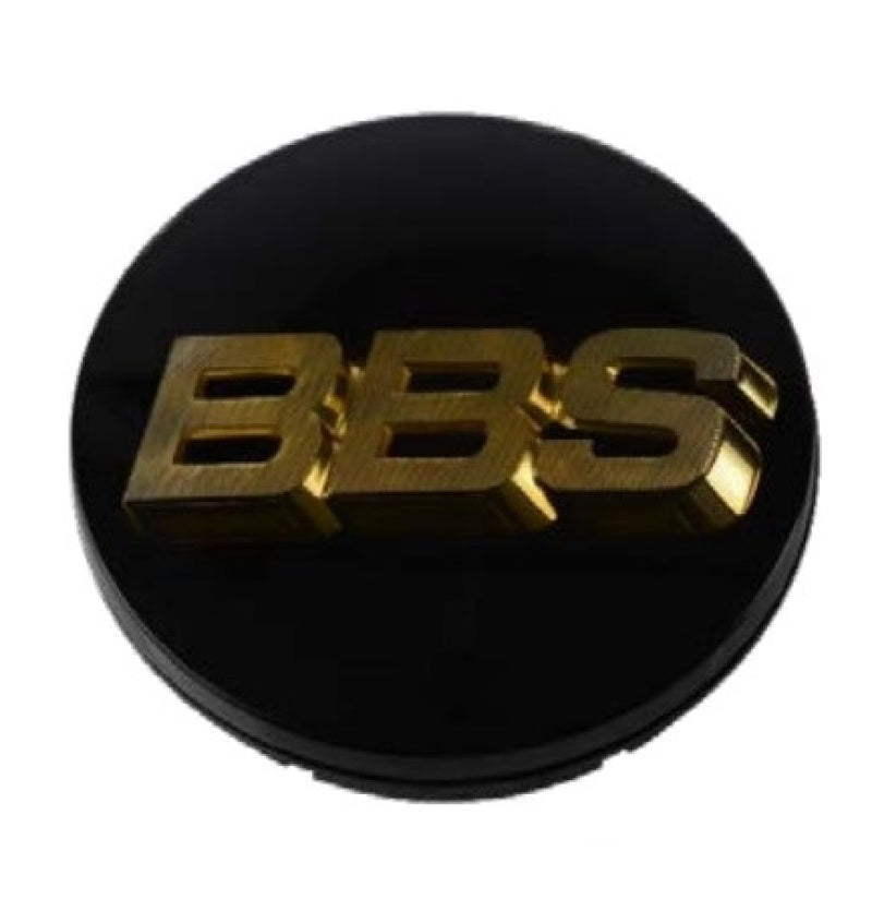 BBS Center Cap 56mm Black/Gold (56.24.012) BBS Wheel Center Caps  AXOPROS