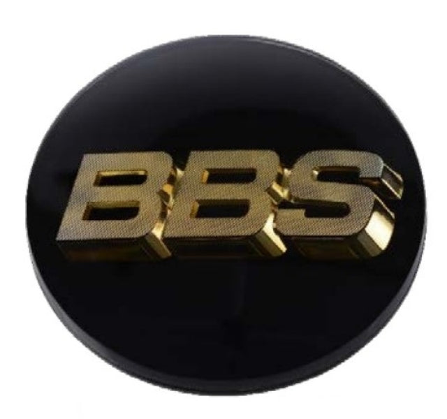 BBS Center Cap 70.6mm Black/Gold (4-tab) (56.24.120) BBS Wheel Center Caps  AXOPROS