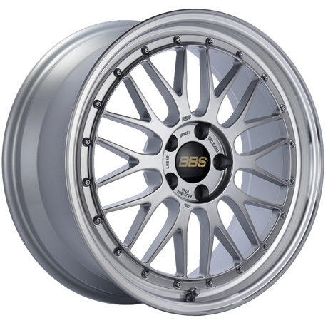 BBS LM 19x8.5 5x112 ET48 Diamond Silver Center Diamond Cut Lip Wheel -82mm PFS/Clip Required BBS Wheels - Forged  AXOPROS