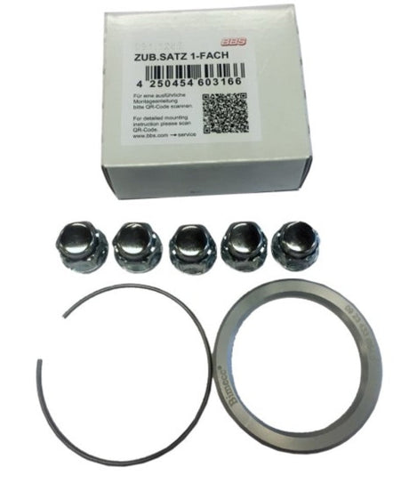 BBS PFS KIT - Subaru 5x114.3 - Includes 82mm OD - 56mm ID Ring / 82mm Clip / Lug Nuts BBS Wheel Spacers & Adapters  AXOPROS