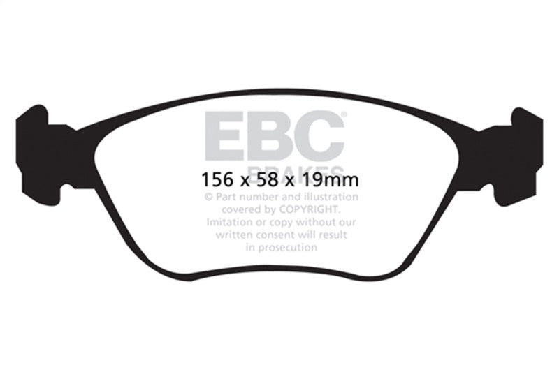 EBC 98-05 Volvo C70 2.3 Turbo T5 (16in Wheels) Redstuff Front Brake Pads EBC Brake Pads - Performance  AXOPROS
